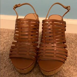 Franco Sarto cork wedges